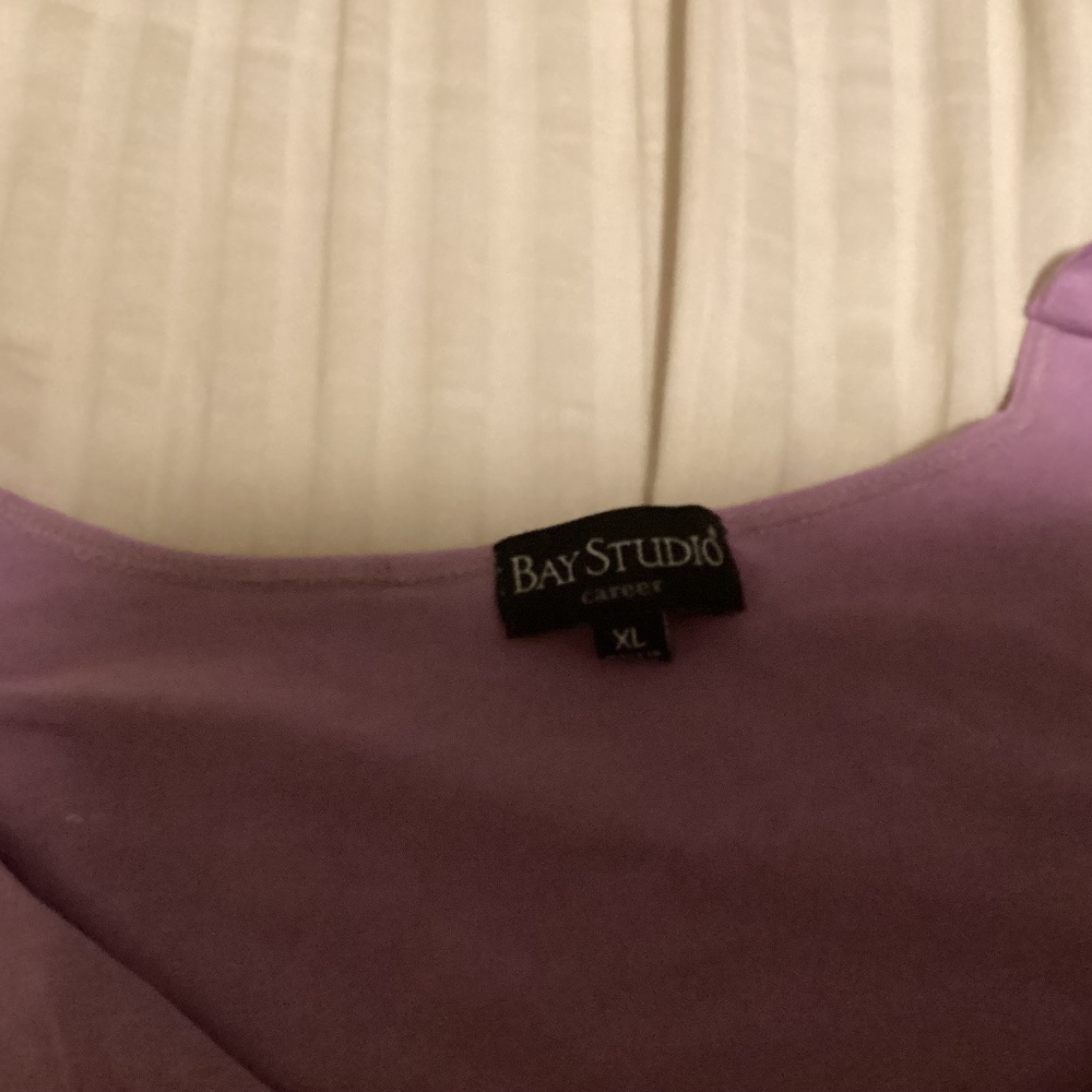 Bay studio purple top